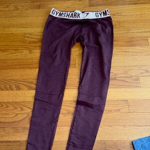 Size small maroon gymshark leggings